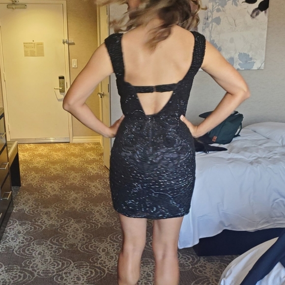 Black Sherri Hill dress size 2 - Picture 2 of 6